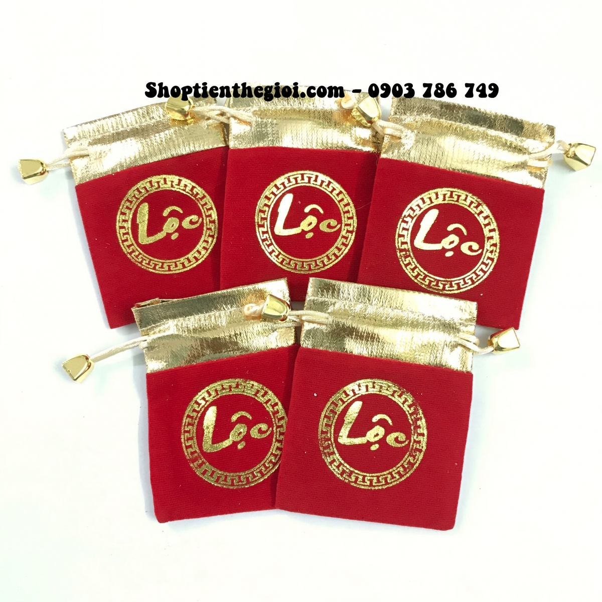 Túi Gấm Nhung Chữ LỘC - SP005135